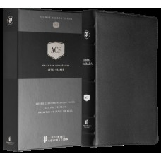 Bíblia ACF, Couro legítimo preto, Letra grande, Leitura Perfeita, Premier Collection | Com letras de Jesus em azul e referências cruzadas Bíblia ACF, Couro legítimo preto, Letra grande, Leitura Perfeita, Premier Collection | Com letras de Jesus em azul e referências cruzadas