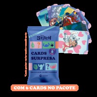 Pacote Com 6 Cards Colecionáveis Stitch