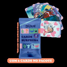 Pacote Com 6 Cards Colecionáveis Stitch