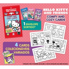 Hello Kitty - Comfy and Cozy 4 Cards para colorir e colecionar Hello Kitty - Comfy and Cozy 4 Cards para colorir e colecionar