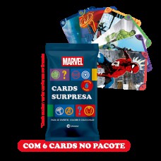 Pacote Com 6 Cards Colecionáveis Marvel Pacote Com 6 Cards Colecionáveis Marvel