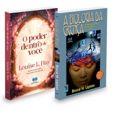 KIT 2 LIVROS AUTOAJUDA - PODER DENTRO DE VOCÊ + BIOLOGIA DA CRENÇA