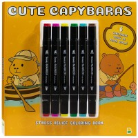 Comfy Coloring: Cute Capybaras Comfy Coloring: Cute Capybaras