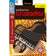 Livro Coquetel Palavras Cruzadas Médio 92 Livro Coquetel Palavras Cruzadas Médio 92