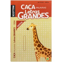 Scottini Caça-Palavras Letras Grandes (96p) N.1034 (Difícil)