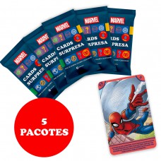 Kit Cards Marvel Com 5 Pacotes