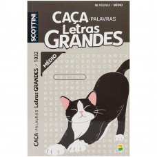 Scottini Caça-Palavras Letras Grandes (96p) N.1032 (Médio) Scottini Caça-Palavras Letras Grandes (96p) N.1032 (Médio)