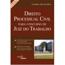 Direito processual civil para concurso de juiz do trabalho: Resumo