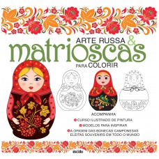 Arte russa e matrioscas para colorir