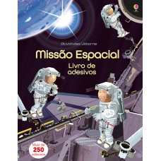Missão espacial: livro de adesivos