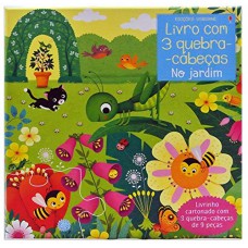 No jardim: livro com 3 quebra-cabeças