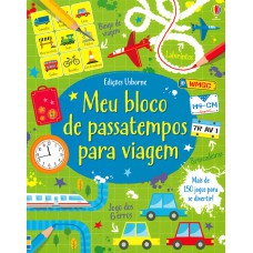 Meu bloco de passatempos para viagem