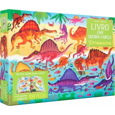Livro com quebra-cabeça : Dinossauros