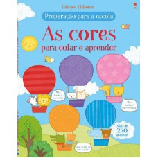 As cores para colar e aprender