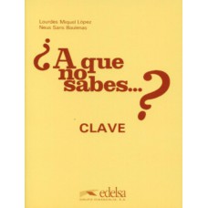 A que no sabes ...? clave de respuestas