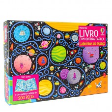 Livro com quebra-cabeça - Labirintos do espaço