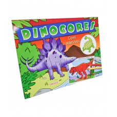 Dinocores com adesivos - tiranossauro Rex