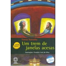 Um trem de janelas acesas