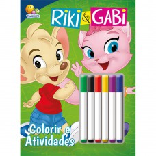 Colorir e Atividades c/canetinha (Riki & Gabi)