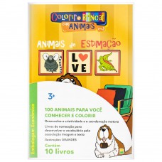 Colorir e Brincar Com Animais II com 10 Und