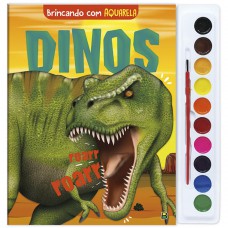 Brincando com Aquarela: Dinos