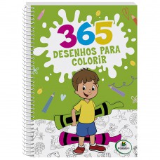 365 Desenhos para Colorir (Verde/Espiral)