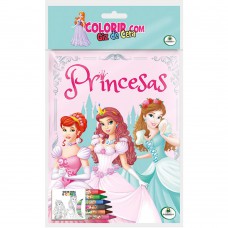 Colorir com Giz de Cera: Princesas
