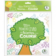 Meu primeiro livro de palavras para colorir - kit c/10 und.