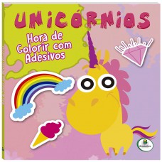 Hora de Colorir com adesivos: Unicórnios